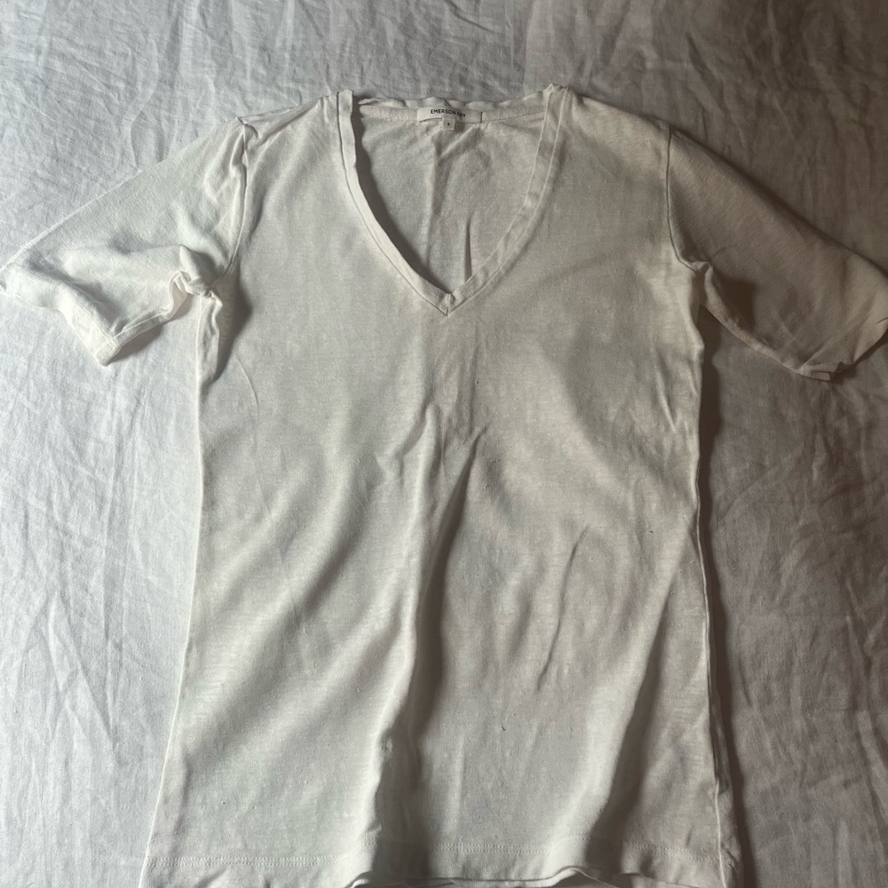 Emerson Fry luxe linen tee